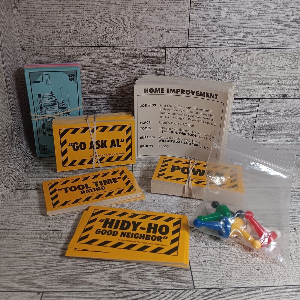 The Home Improvement Game Replacement Parts Cards Tokens‎ Money VTG Board Game